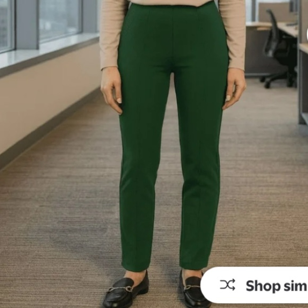 Banana Republic Dark Green Ponte Pant
